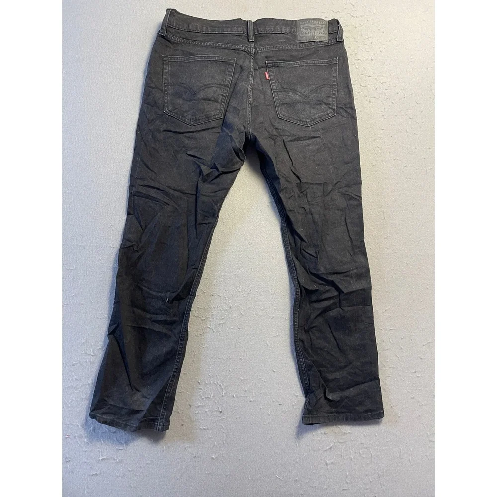 Levi's 511 Slim Fit Denim Jeans Black W36 L30 Mens